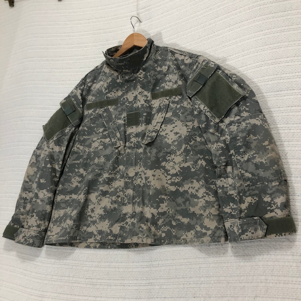 Army Combat Uniform Jacket Military Digital Camo Coat Tactical Large Short